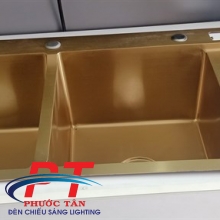 Chậu rửa chén 10048 DRT P nano vàng