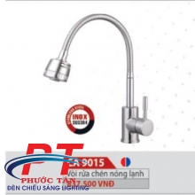 Vòi rửa chén nóng lạnh inox dây lò xo Caro