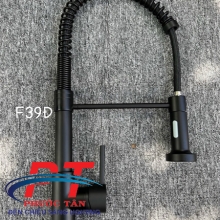 Vòi chén lò xo đen VC-F39Đ