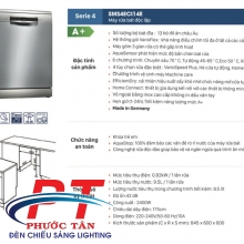 Máy rửa chén BOSCH SMS4ECI14E - Series 4 - 13 bộ