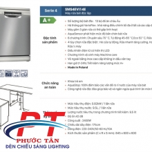 Máy rửa chén BOSCH SMS4EVI14E- Series 4 -13 bộ