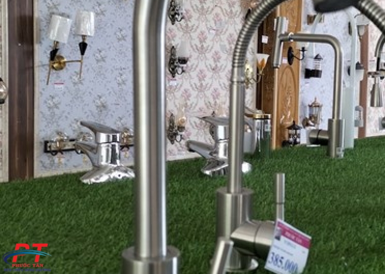 Vòi chén nóng lạnh số 6 phi 24 - Tay đũa - 304