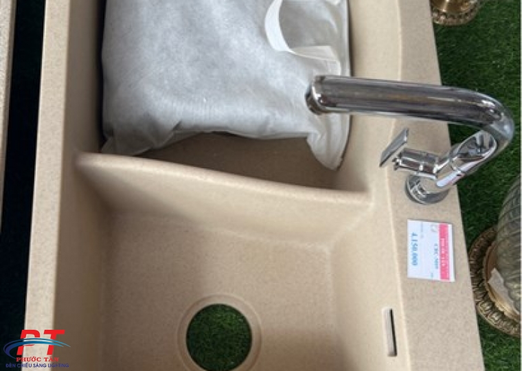 Chậu rửa chén vàng kem CRC-M09