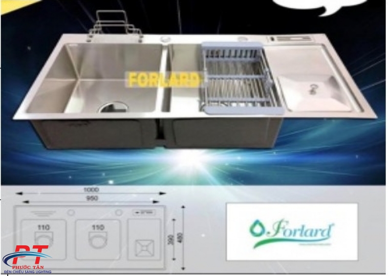 Chậu rửa chén 10048 2H1C có hố rác